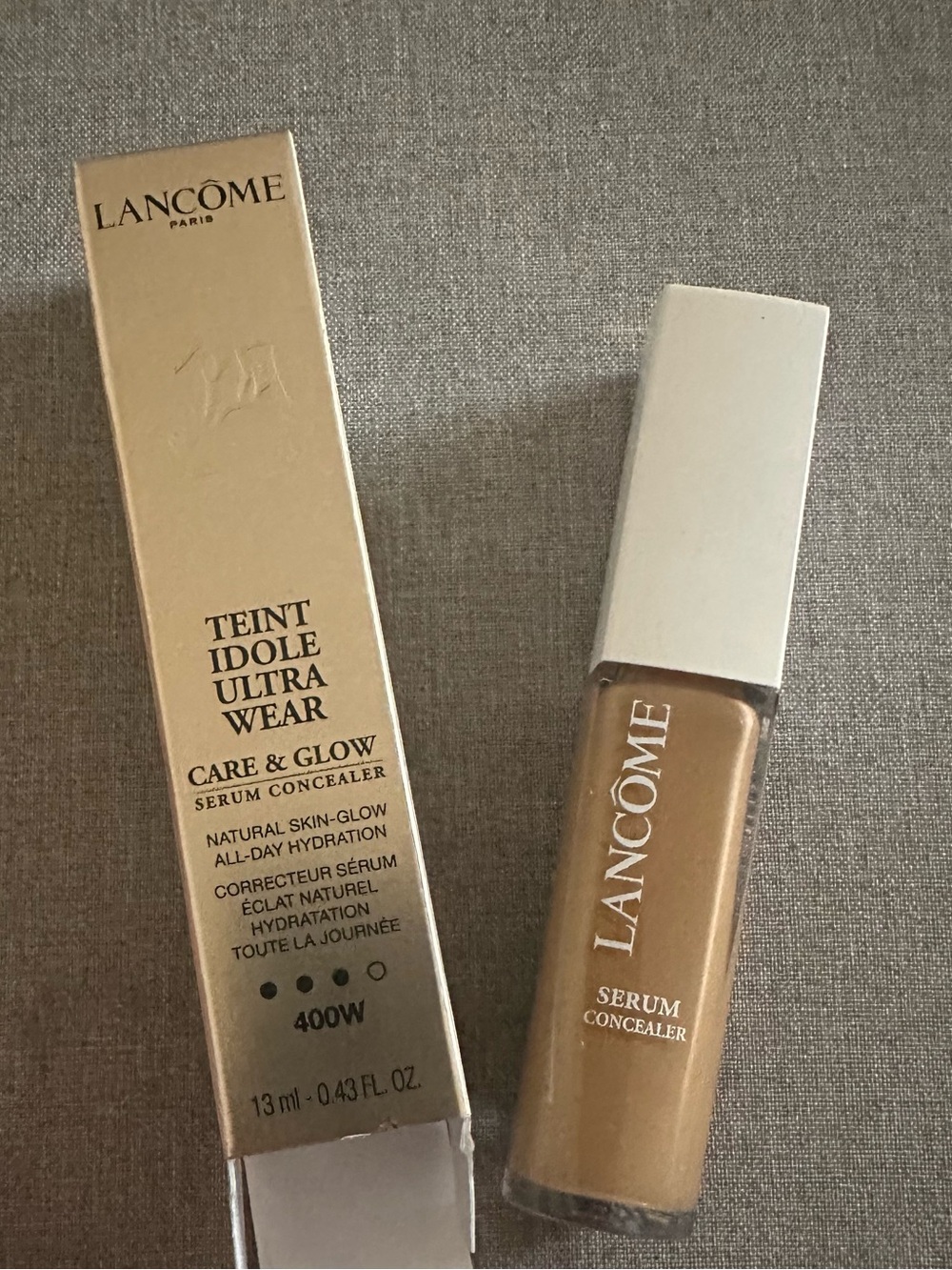 Lancôme Teint Idole Ultra Wear Care & Glow Serum Concealer in shade 400W